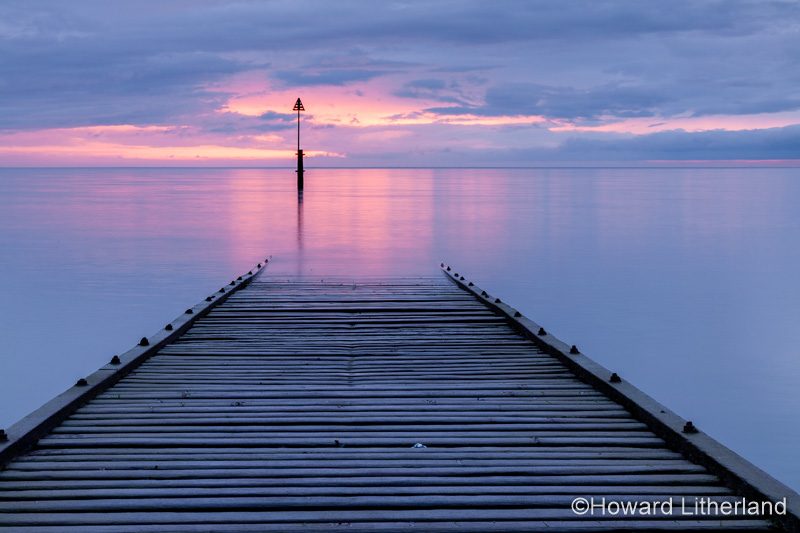 Wooden jetty at Llandudno, North Wales coast