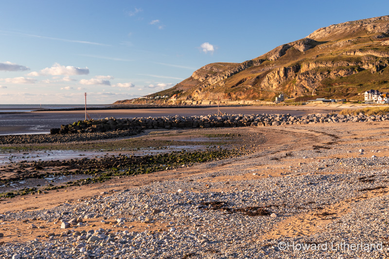 Llandudno West Shore beach and Great Orme, North Wales