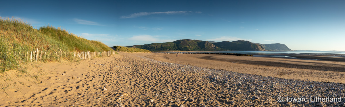 Panoramic view of the West Shore at Llandudno on the North Wales coast