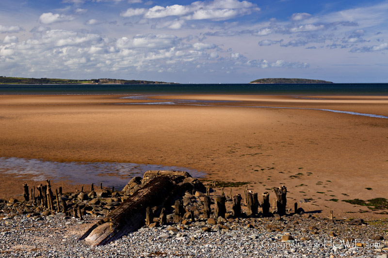 The beach at Llanfairfechan on the North Wales coast
