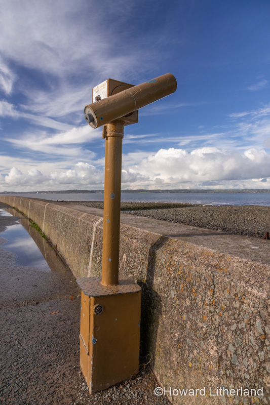 Owl telescope at Llanfairfechan, North Wales coast