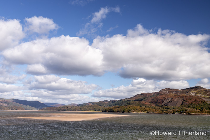 View up the Mawddach estuary from Barmouth on the welsh coast