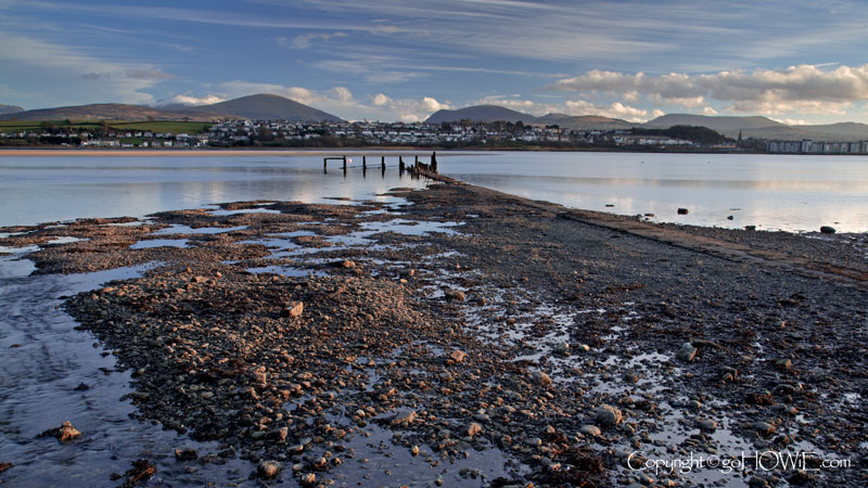 The Menai Straits just before sunset, Anglesey, North Wales
