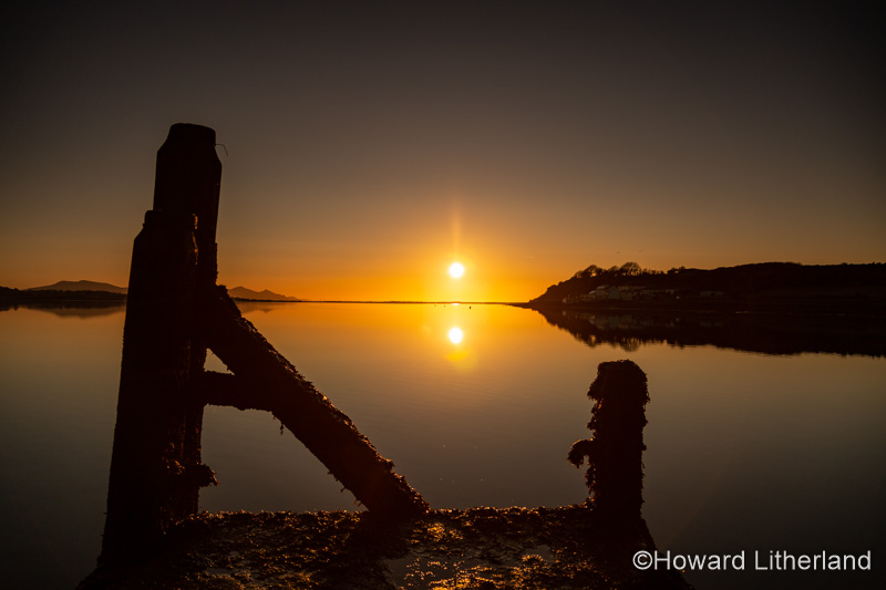 Sunset over the Menai Straits, Anglesey, North Wales