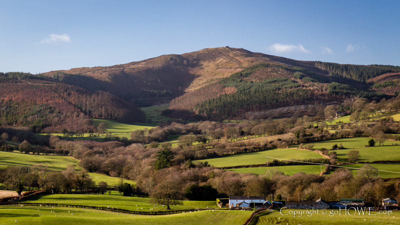 Moel Famau, the highest peak in the Clwydian Range Area of Outstanding Natural Beauty (AONB), North Wales