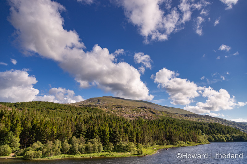 Cumulus clouds over Moel Siabod and Llyn Mymbyr, Snowdonia, North Wales