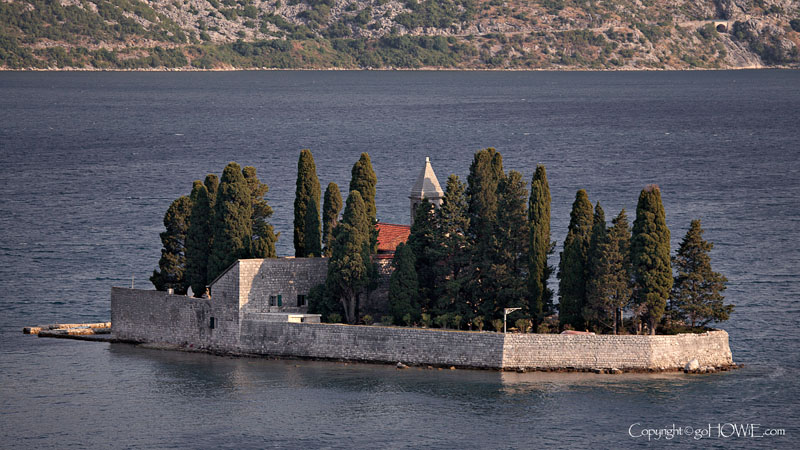 The Benedictine monastery on the island of Sveti Dorde, Montenegro