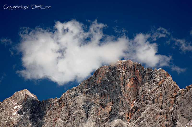 Mountain and cloud, Dachstein Massiv, Austria