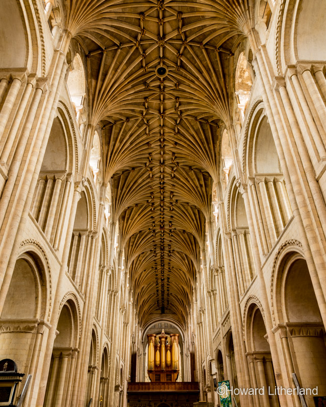 The ceiling in Norwich Cathedral, Norfolk, England
