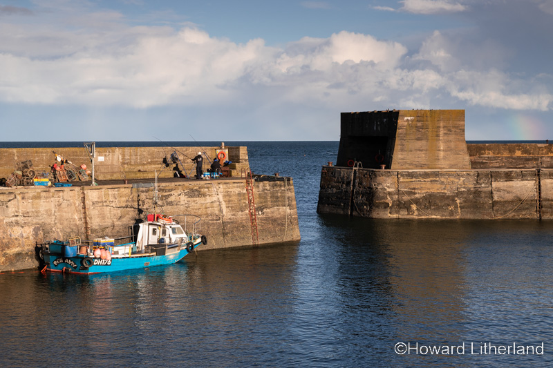 Fishing boat at Craster on the coast of Northumberland, England
