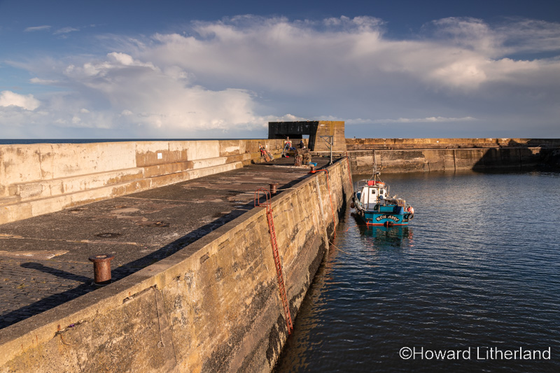 Fishing boat at Craster on the coast of Northumberland, England