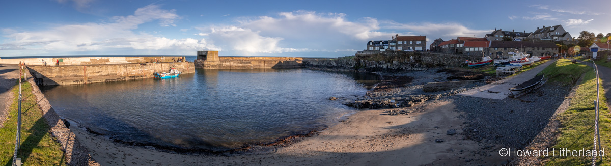 Seaside village of Craster on the coast of Northumberland, England