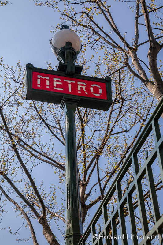 Metro sign, Paris, France
