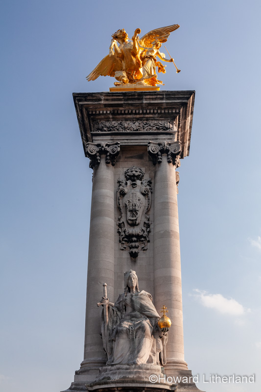Statue on Pont Alexandre III, Paris, France