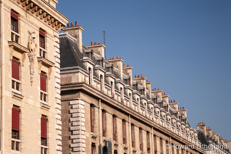 Roofline of buildings, Paris, France