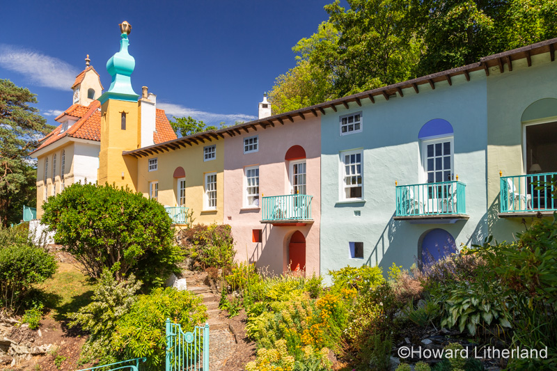 Italian style building at Portmeirion, Wales