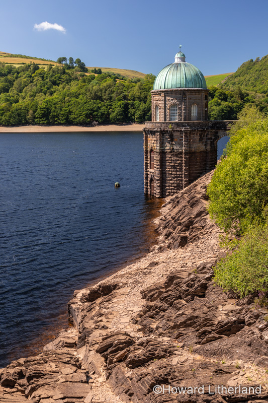 Garreg Ddu reservoir water tower, Elan Valley, Powys, Wales