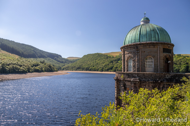Garreg Ddu reservoir water tower, Elan Valley, Powys, Wales