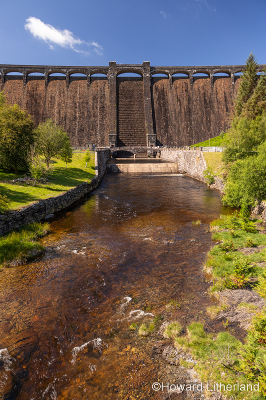 Claerwen dam, Elan Valley, Powys, Wales