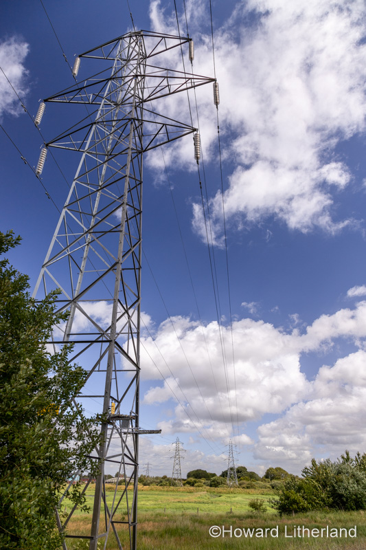 Electricity pylon, Deeside, North Wales