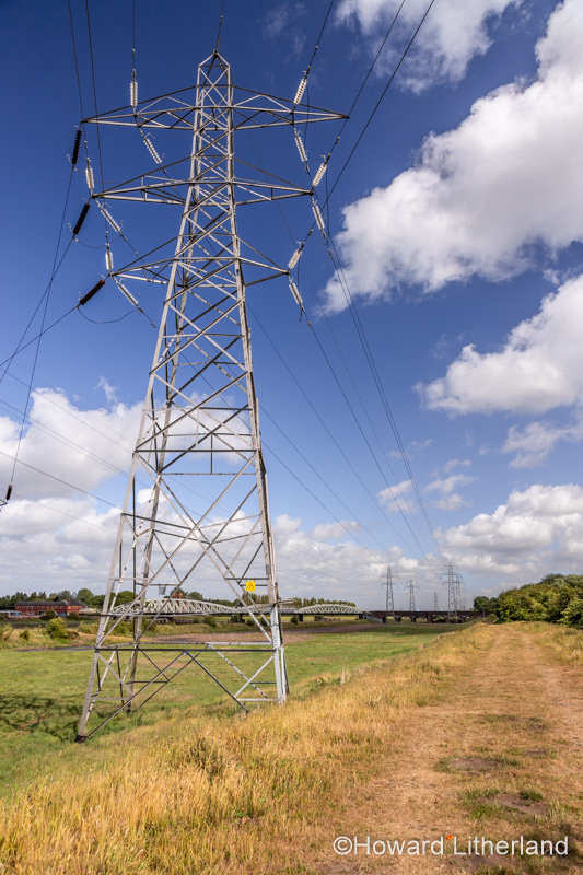 Electricity pylon, Deeside, North Wales