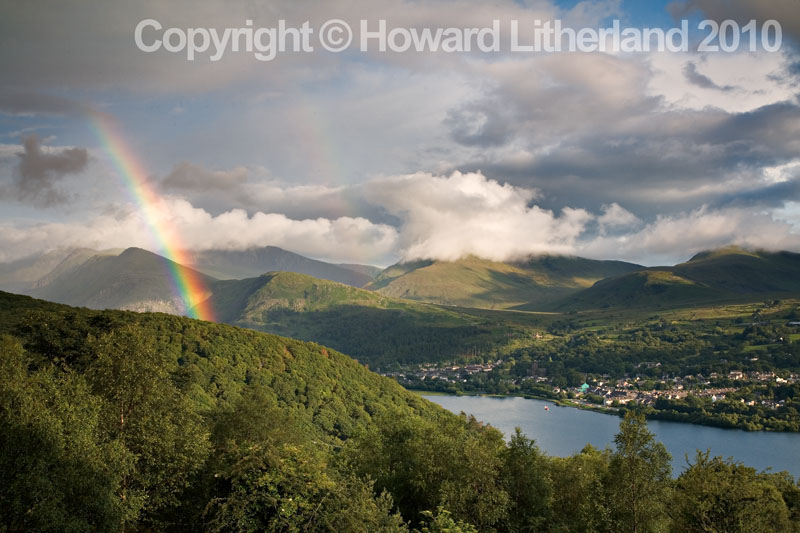 Rainbow over Llyn Padarn, Snowdonia