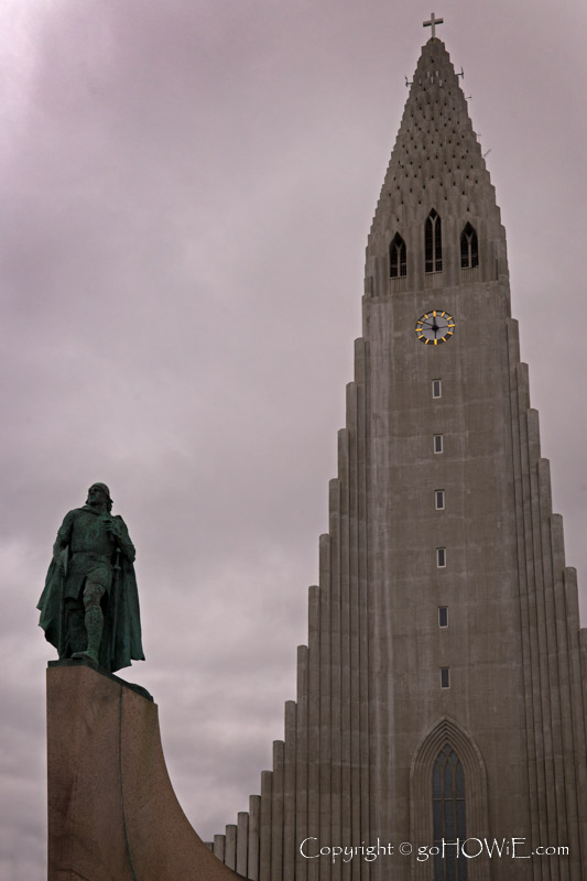 Hallgrimskirkja church at Reykjavik, Iceland