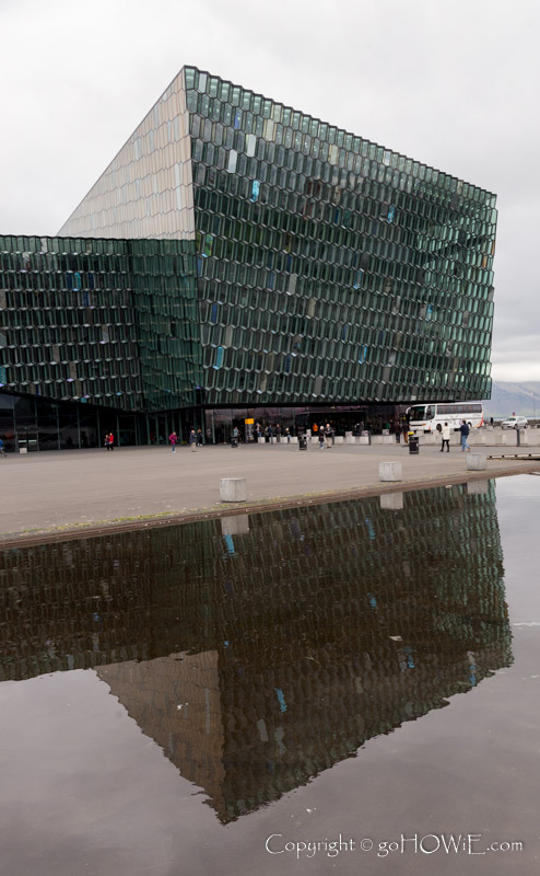 Harpa building on the seafront at Reykjavik, Iceland