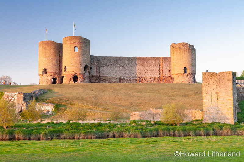 Rhuddlan castle on the banks of the river Clwyd, North Wales