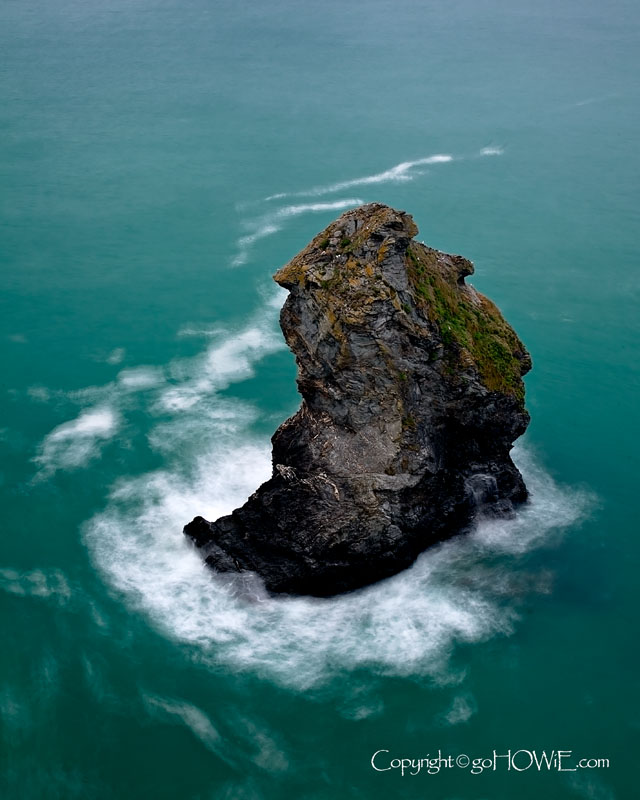 Rock and sea, Bedruthan Steps, Cornwall