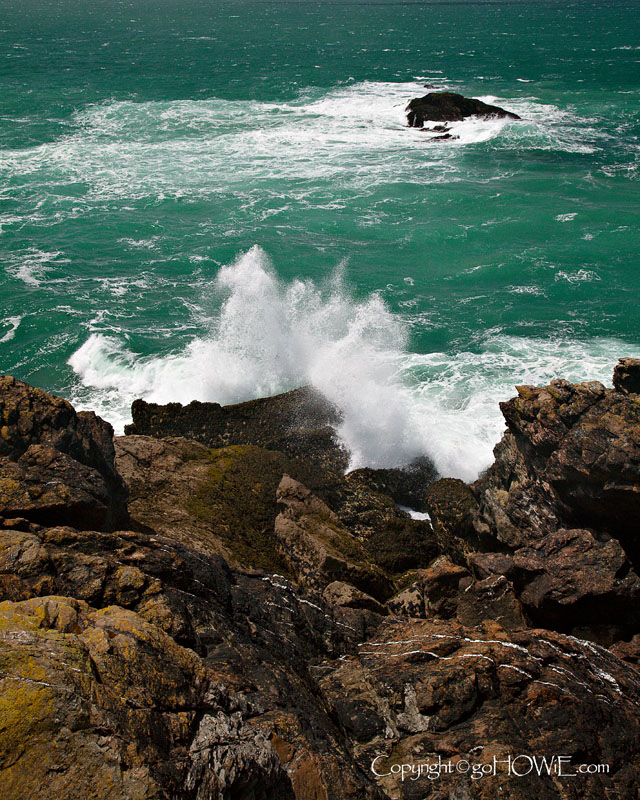 Rocks and wave, Port Quin, Cornwall