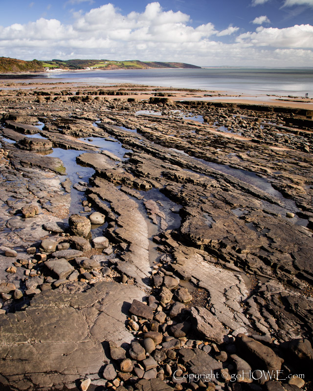 Rock formations at Saundersfoot, Pembrokeshire National Park, Wales