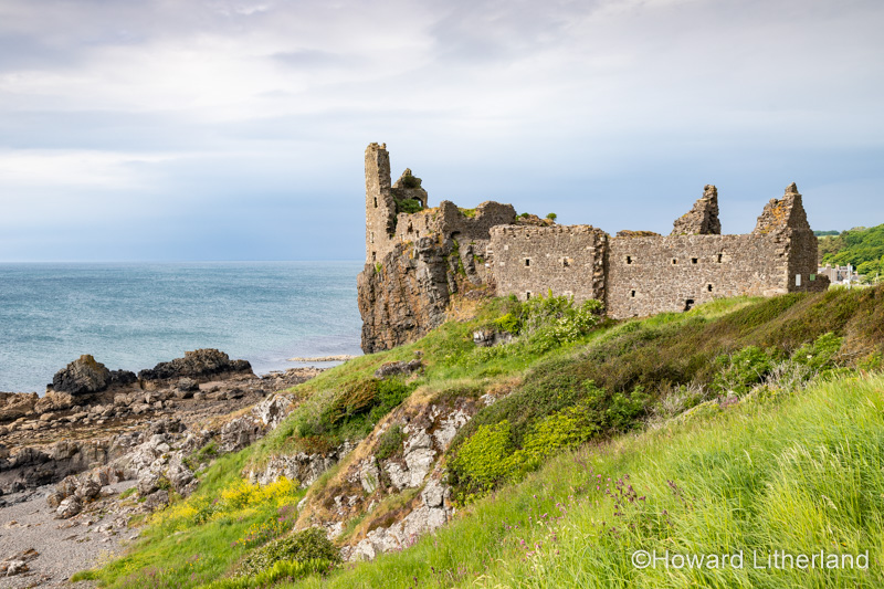 Dunure castle ruins, Ayrshire, Scotland