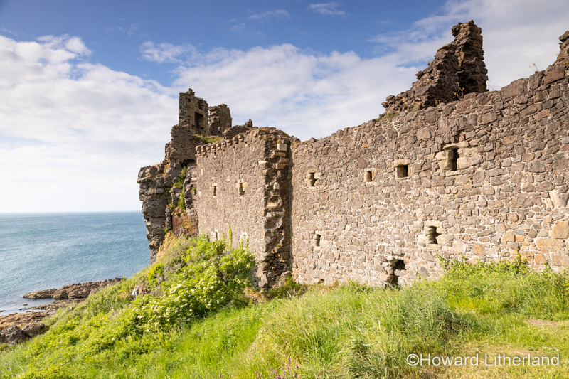 Dunure castle ruins, Ayrshire, Scotland