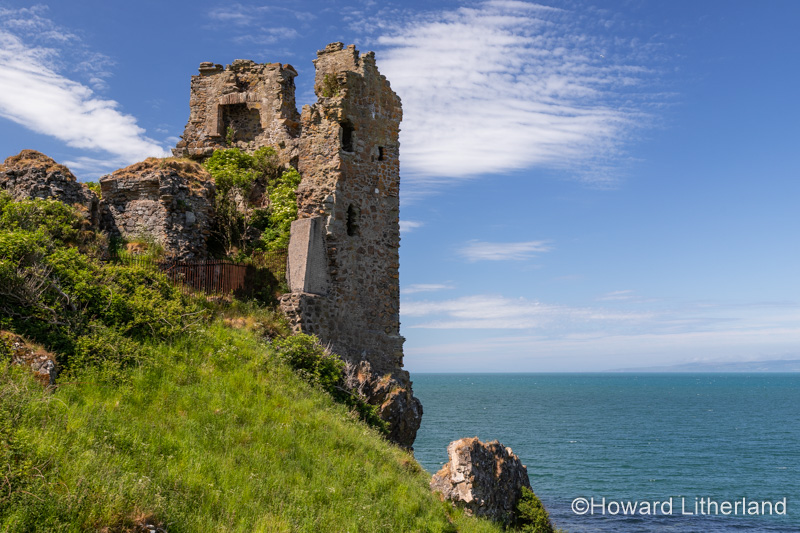 Dunure castle ruins, Ayrshire, Scotland