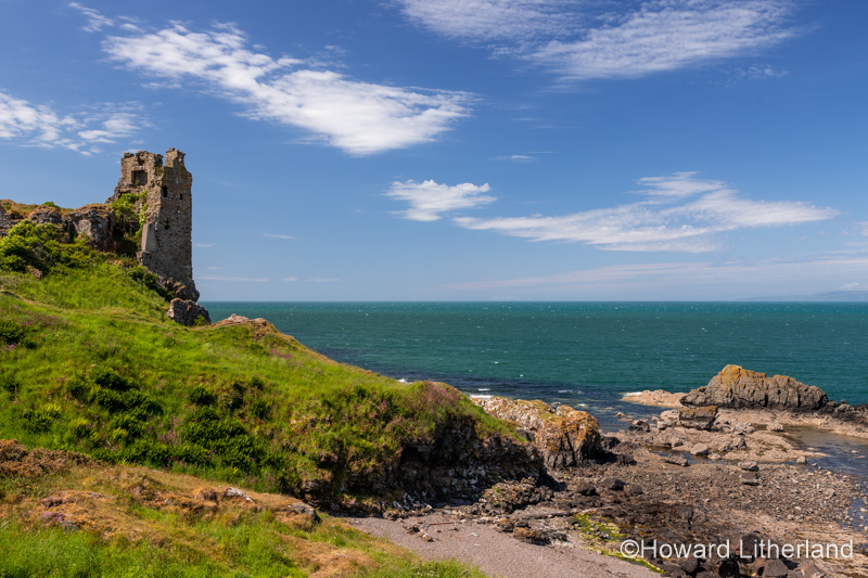 Dunure castle ruins, Ayrshire, Scotland