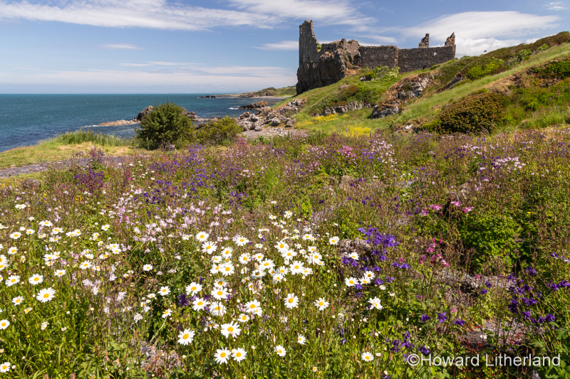 Dunure castle ruins, Ayrshire, Scotland