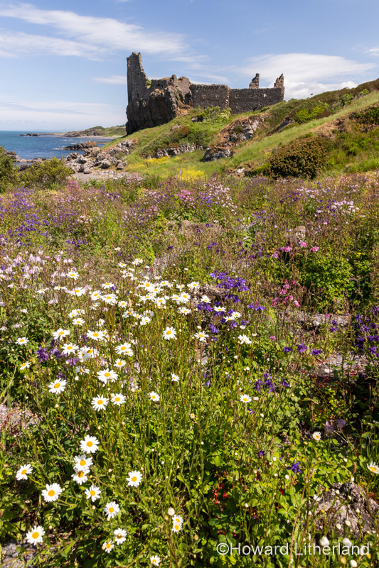 Dunure castle ruins, Ayrshire, Scotland