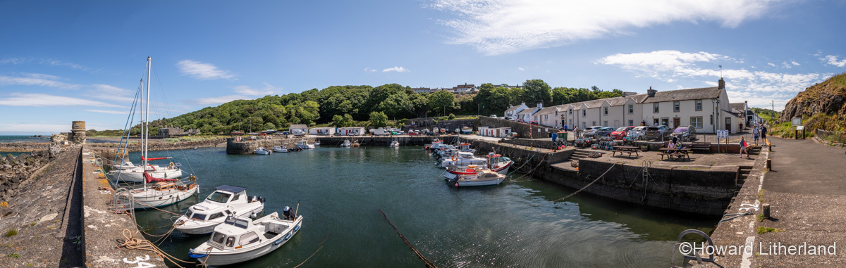 Harbour at Dunure on the Ayrshire coast of Scotland
