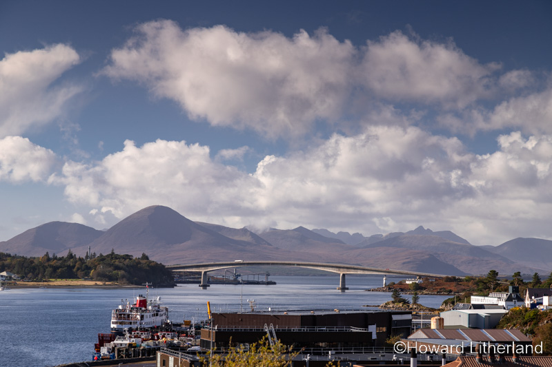 Kyle of Lochalsh and the Skye Bridge on the altantic coast of northwest Scotland
