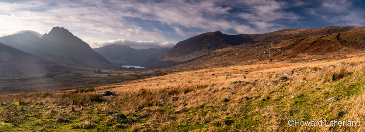 Panorama of the Ogwen Valley, Snowdonia, North Wales