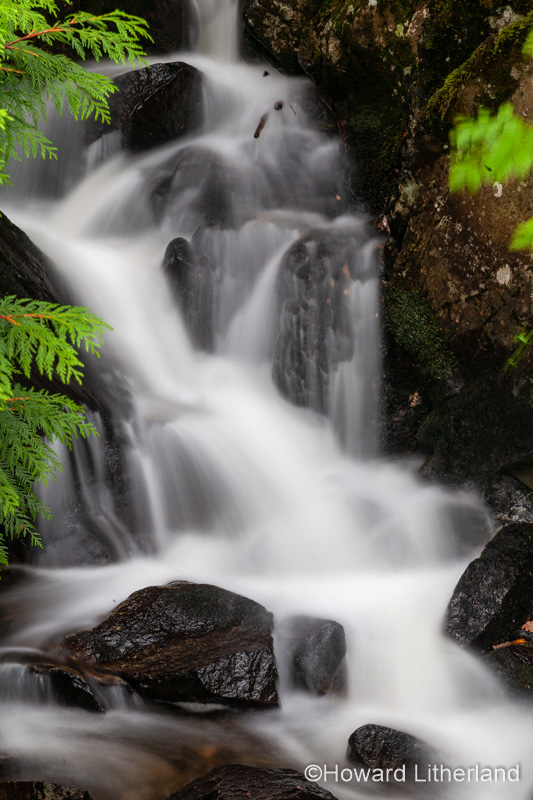 Waterfall at Llyn Crafnant, Snowdonia, North Wales