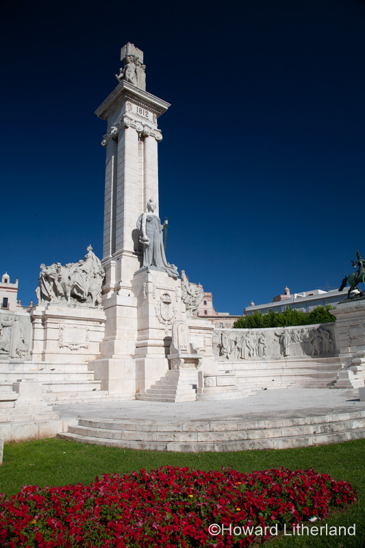 Monument in park, Cadiz, Spain