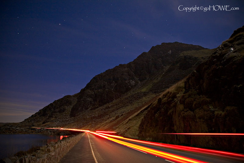 Stars over mountain