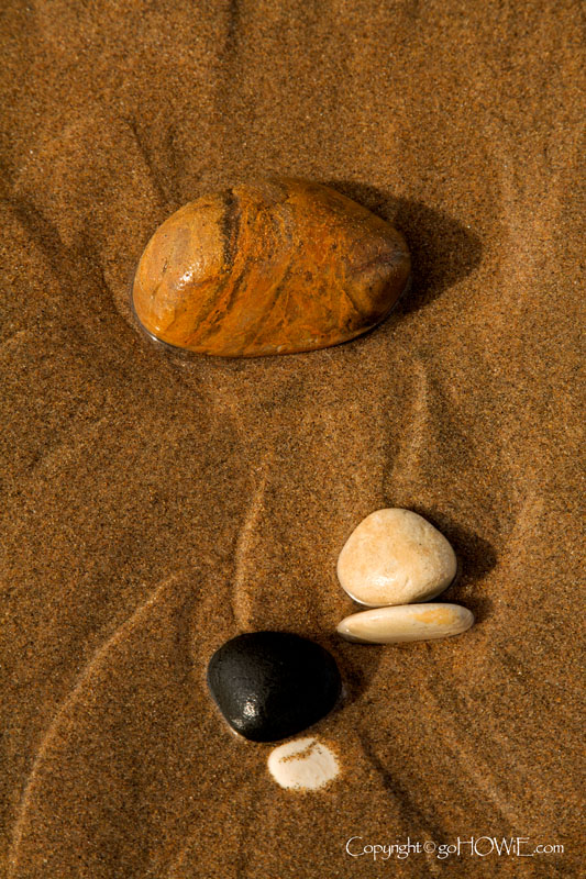 Stones on the beach at Whitepark Bay, County Antrim, Northern Ireland