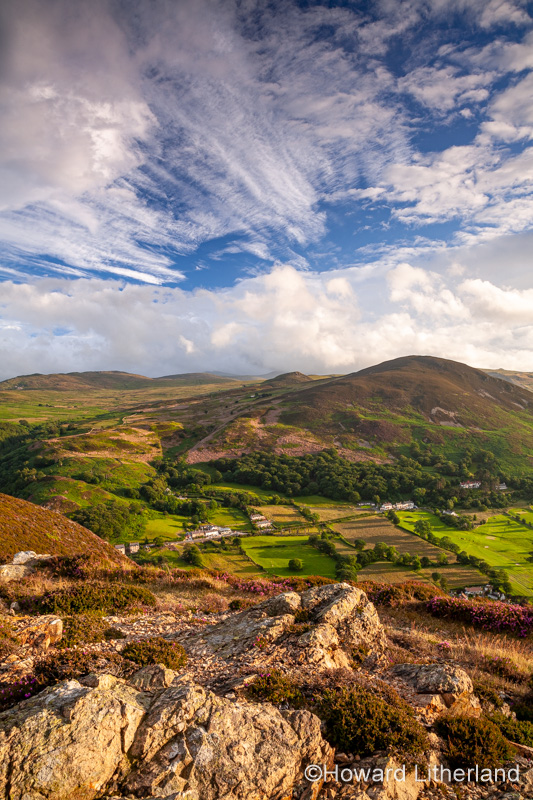 View over North Wales mountains from the Sychnant Pass