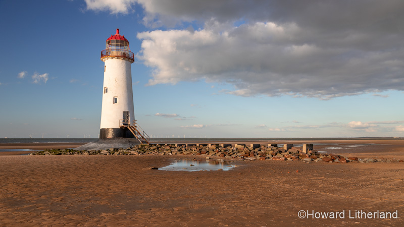 Point of Ayr Lighthouse at Talacre on the North Wales coast