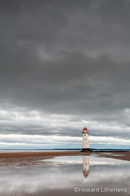 Point of Ayr Lighthouse at Talacre on the North Wales coast