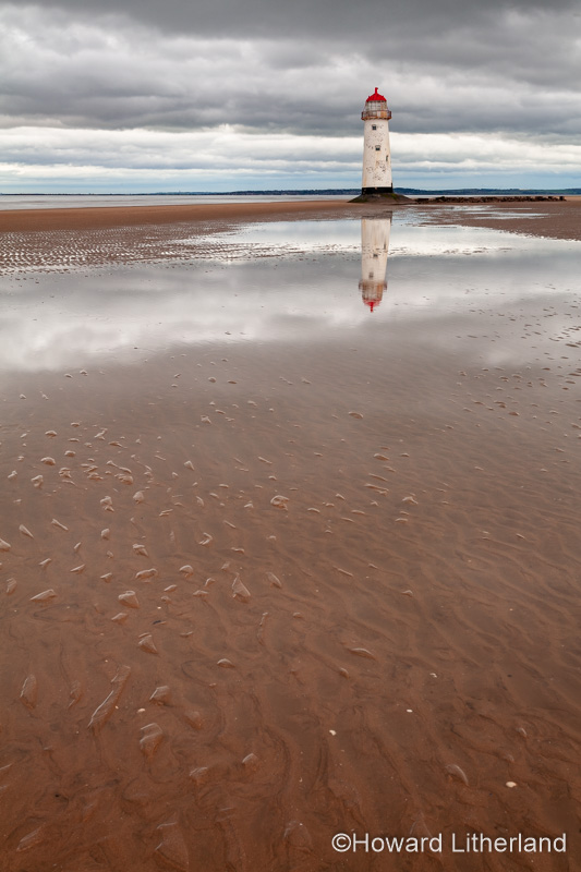 Point of Ayr Lighthouse at Talacre on the North Wales coast