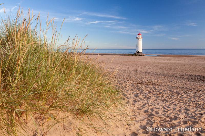 Point of Ayr Lighthouse at Talacre on the North Wales coast